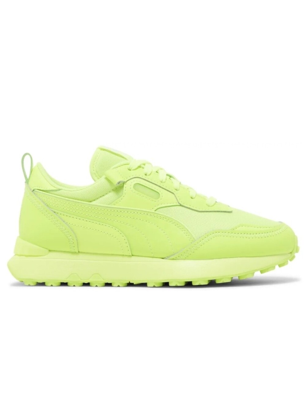 VGUC Puma Wmns Rider FV Summer Squeeze Future Vintage Lemon Lime 8.5